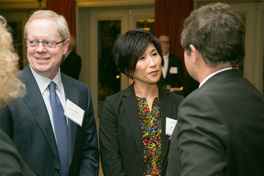 Seattle Times Publisher & CEO Frank Blethen and LiveWire panelist Mia Tuan, Ph.D., Dean of the University of Washington College of Education.
