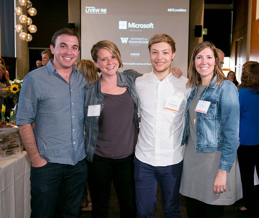 Representing event sponsor Uber at the event were Adam Dalgleish, marketing manager, partnerships; Chelsea Davis, marketing manager, content lead; Bode Champagne, office manager; and Elise Clare, sr. marketing manager.