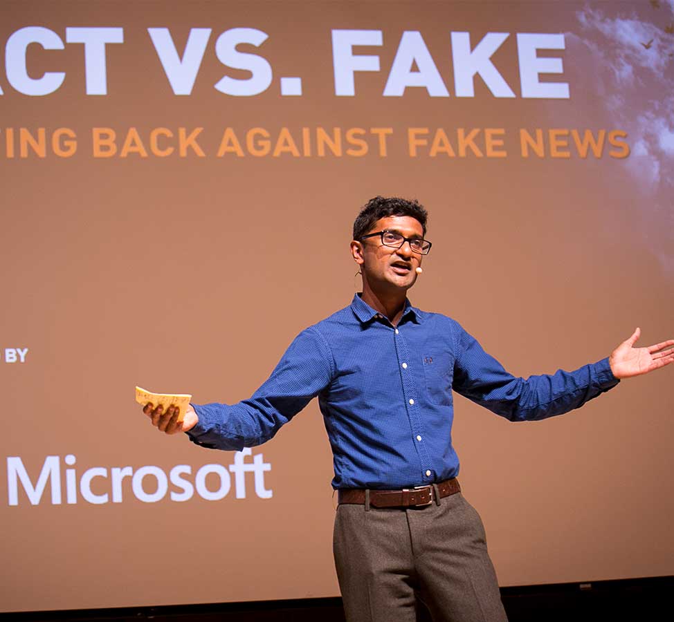 Sept. 13, 2017: LiveWire “Fact or fake: Fighting back against fake news”: Joostware Founder and Fake News Challenge Organizer Delip Rao brings technology and journalism together for solutions.